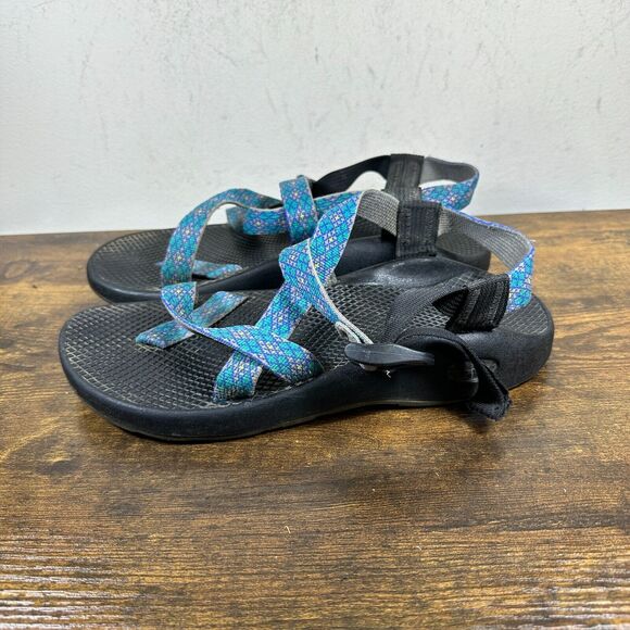 Chaco Z/Cloud 2 Trace Eclipse Blue Sport Hiking Sandals Shoes Women's Size 9 - Picture 3 of 8